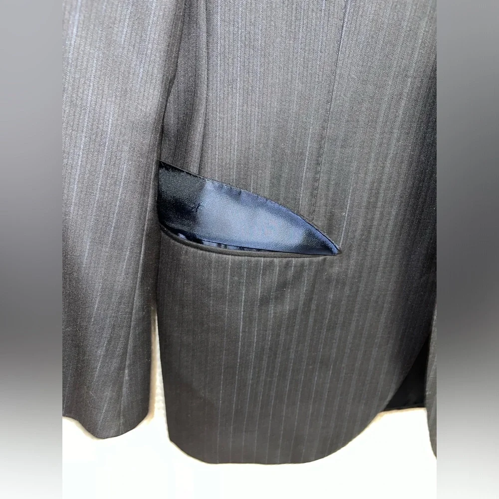 Ermenegildo Zegna Couture XXX Wool & Silk blend Suit Jacket, 48R, Navy, designer